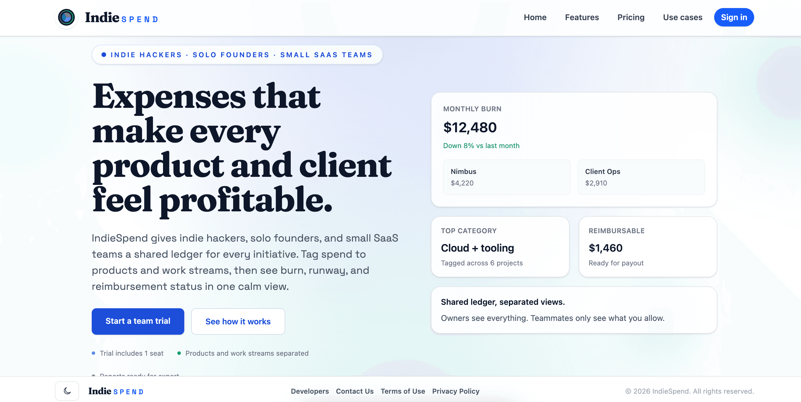 IndieSpend screenshot